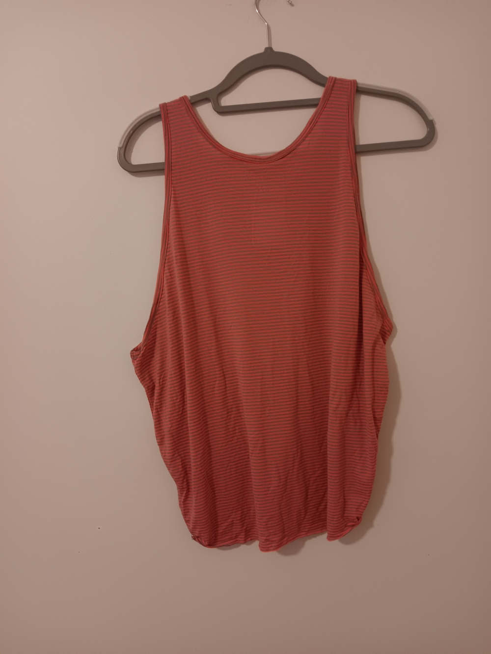 Free People We The Free Gray Hot Pink Stripe Sleeveless Tank Top NWT Small - Picture 3 of 6